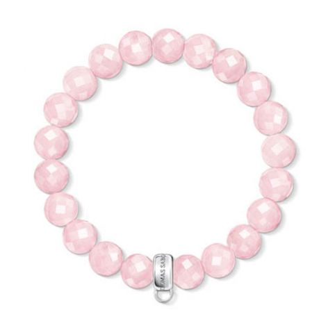 Thomas Sabo Pink Rose Quartz Charm Bracelet