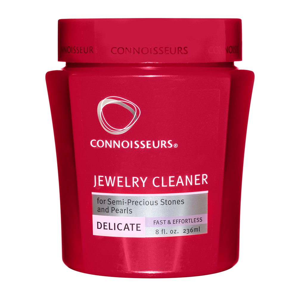 Delicate jewellery cleaner in red jar