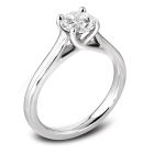 Entwined Round Brilliant Diamond 18ct White Gold Engagement Ring