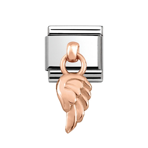 Nomination 9ct Rose Gold Composable Classic Hanging Angel Wing Charm