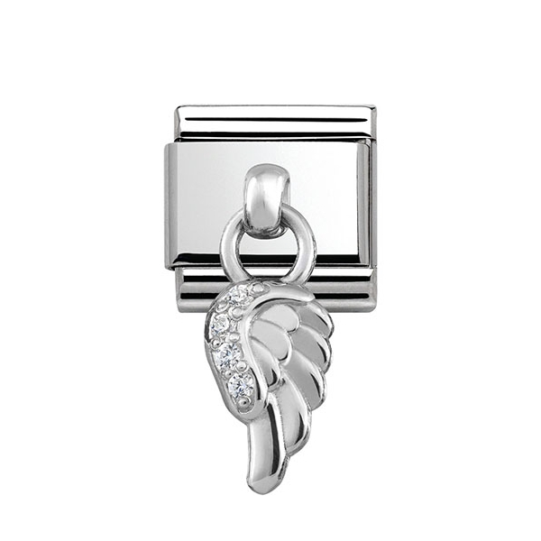 Nomination Composable Classic Silver Hanging Angel Wing Charm