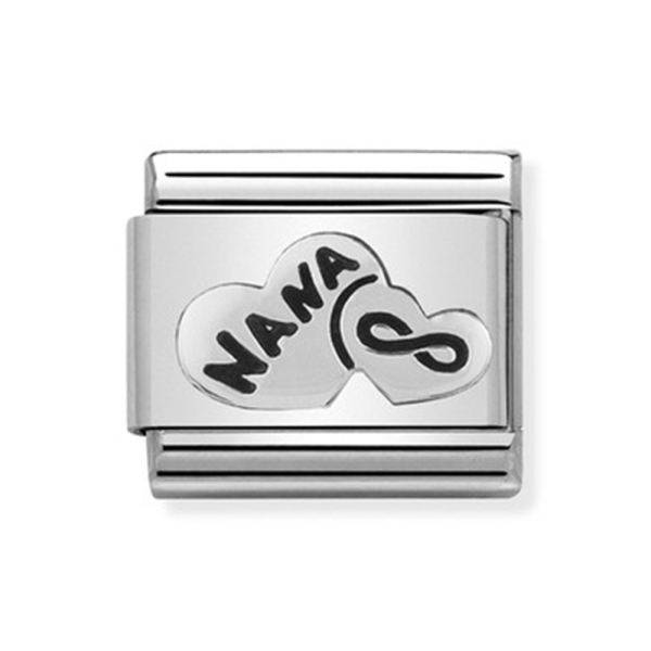 Nomination Composable Classic Nana Infinity Heart Steel & Silver Charm
