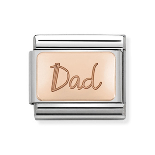 Nomination Composable Classic Rose & Steel Dad Link Charm