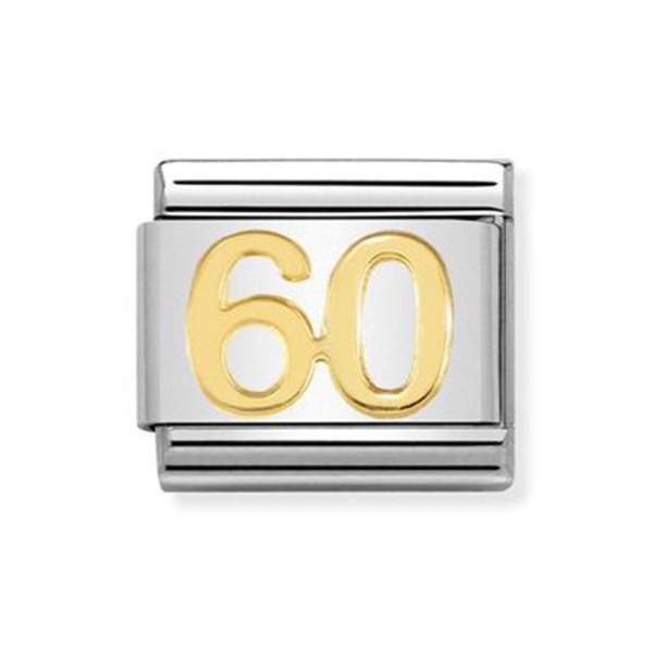 Nomination Composable Classic 18 ct Gold & Steel 60 Charm