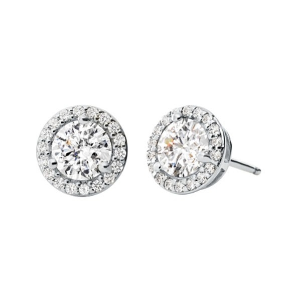 Michael Kors Halo Sterling Silver Stud Earrings