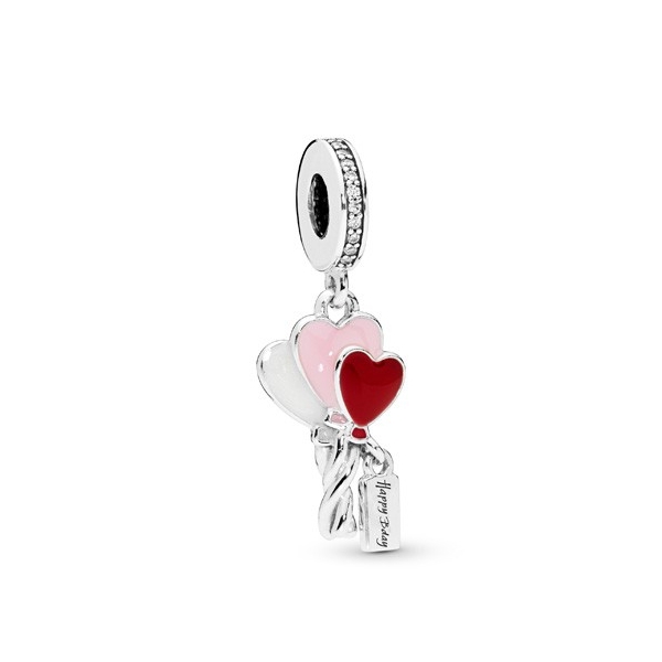 PANDORA Heart Balloons Sterling Silver Dangle Charm