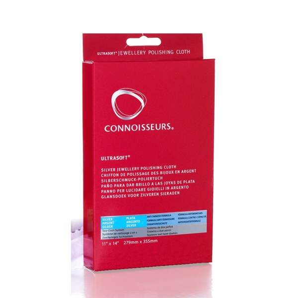 Connoisseurs Ultrasoft® Silver Jewellery Polishing Cloth