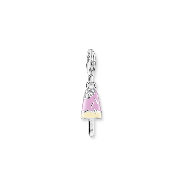 Thomas Sabo Lolly Pink & Silver Pendant Charm