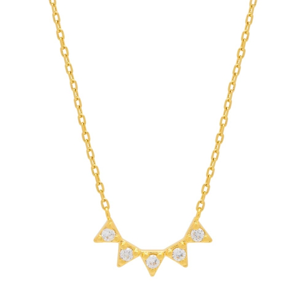 Estella Bartlett Gold-Plated Sun &amp; Stone Necklace