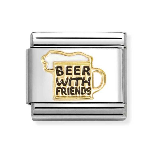 Nomination Composable Classic Beer With Friends Link Charm