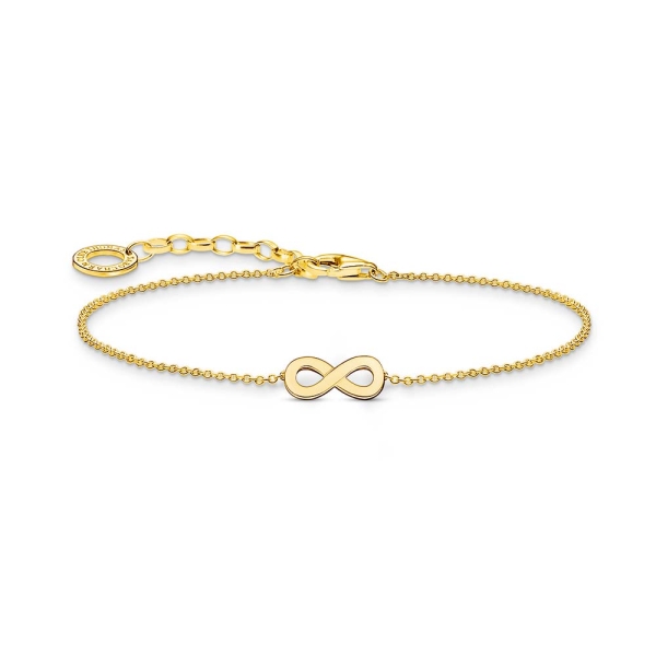 Thomas Sabo Infinity Pendant Gold-Plated Chain Bracelet