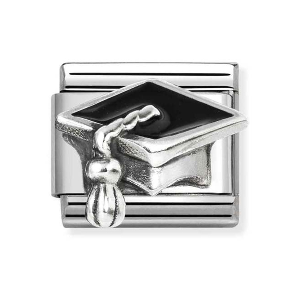Nomination Composable Classic Black Graduation Heart Charm