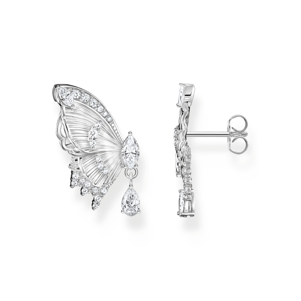 Thomas Sabo Butterfly Paradise Stone Silver Earrings