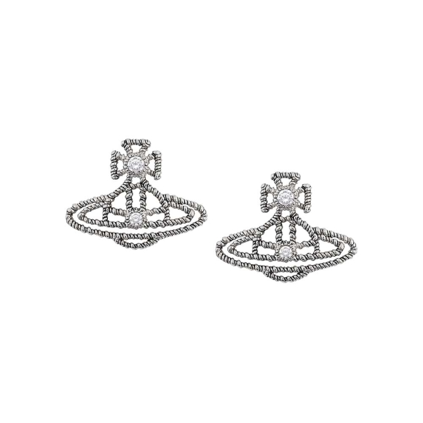 Vivienne Westwood Coretta Silver-Tone Stud Earrings