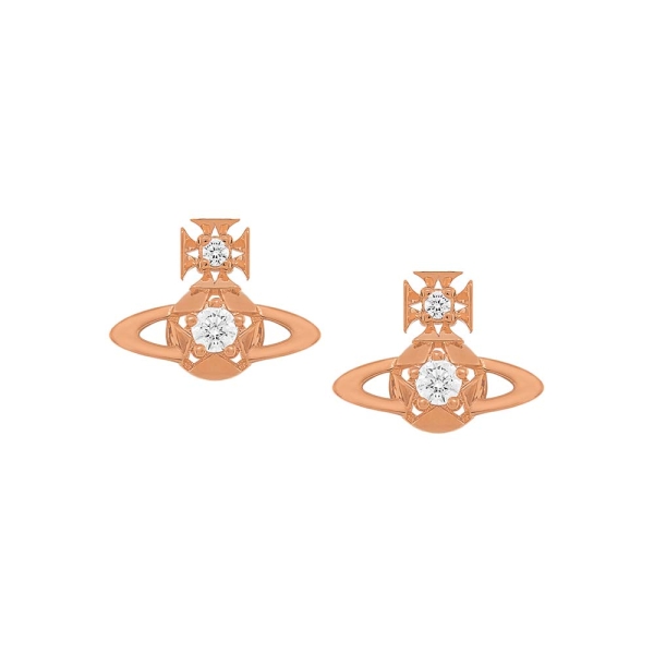Vivienne Westwood Lee Orb Rose Gold-Tone Stud Earrings