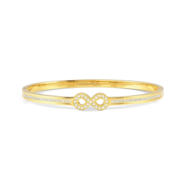 Nomination Pretty Bangles with Infinity Gold Steel Small Bracelet