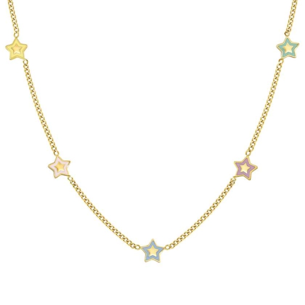Nomination FairyIcons Multi Star Gold-Plated Steel Necklace