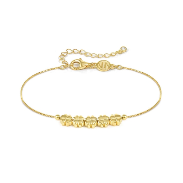 Nomination Armonica Five Clovers Gold-Plated Chain Bracelet