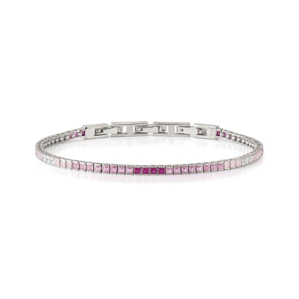 Nomination DayToNight Pink Stone Silver Tennis Bracelet