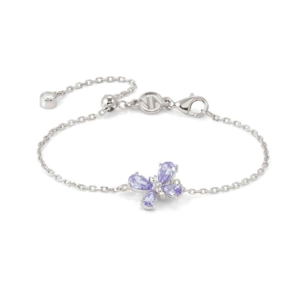Nomination Shine Me Up Purple Butterfly Chain Bracelet