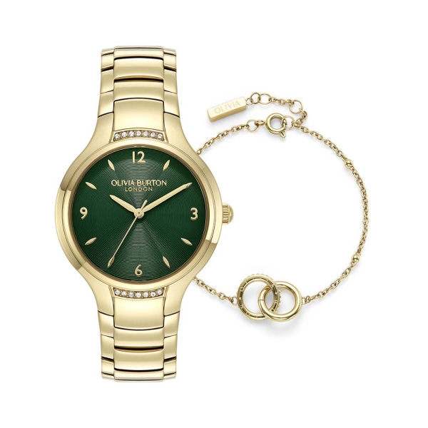 Olivia Burton Classic Lea 34MM Watch & Bracelet Gift Set