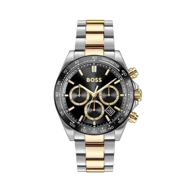 BOSS Watches Hero Two-Tone &amp; Black 43MM Men&#039;s Chronograph Watch