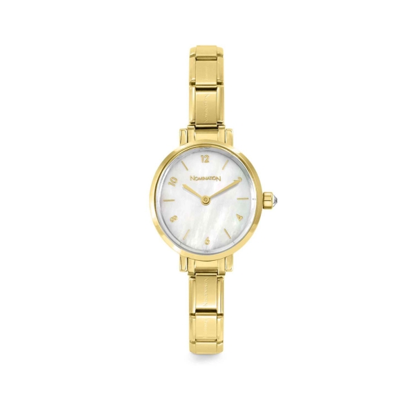Nomination Paris Gold & Pearl Oval Composable Classic Watch