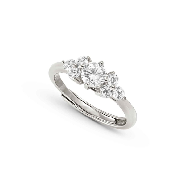 Nomination Life Bouquet Silver Trilogy Stone Small Ring