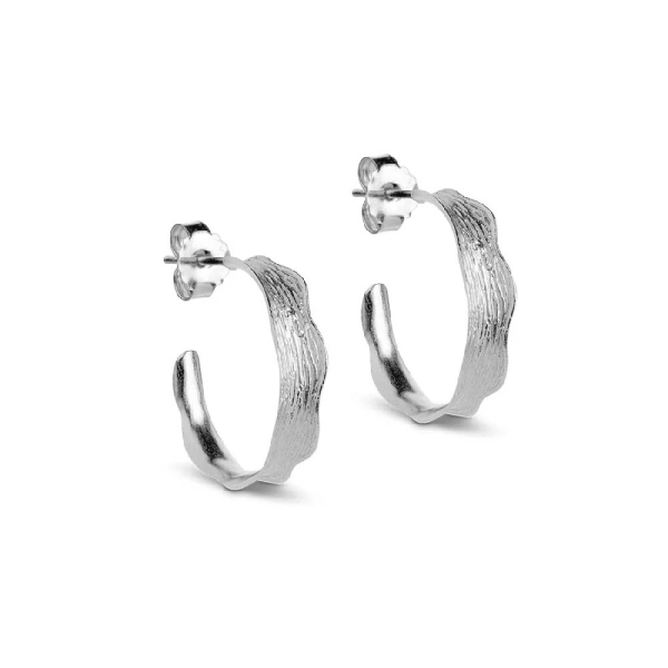 ENAMEL Copenhagen Ane Sterling Silver Half Hoop Earrings