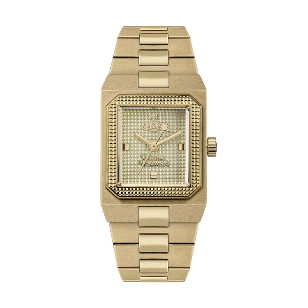 時計 Vivienne Westwood ORB gold watch Vivienne Westwood Orb Button Gold-Plated Steel 25MM Watch
