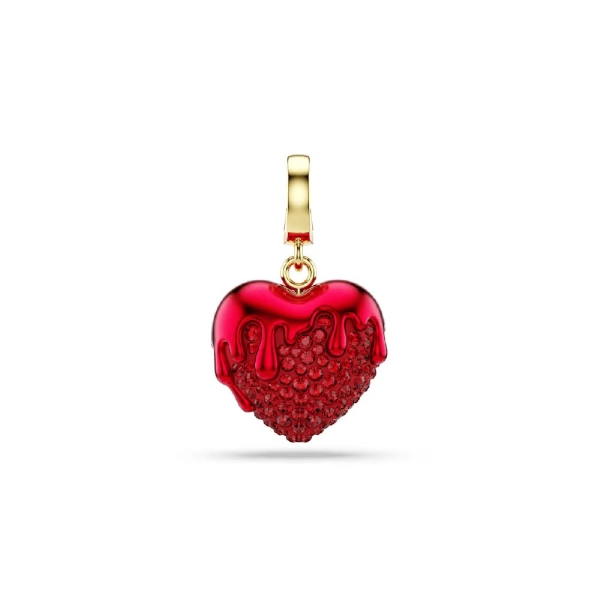 Swarovski Idyllia Red Heart Gold-Tone Plated Charm