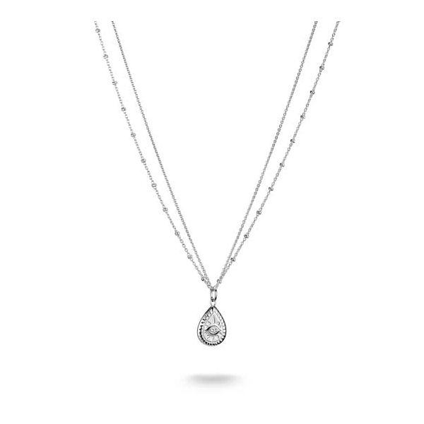 Thomas Sabo Elyndra Sterling Silver Eye Double Chain Necklace