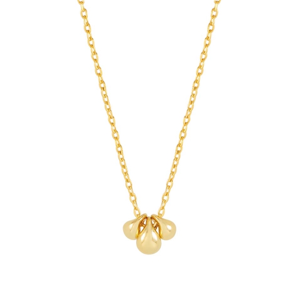 Estella Bartlett Mini Tiered Droplet Gold-Plated Necklace