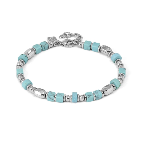 Nomination Instinctstyle Turquoise Steel Infinity Bead Bracelet