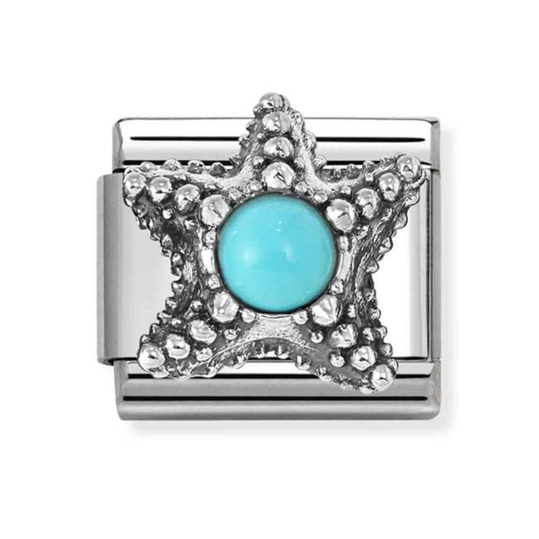 Nomination Composable Classic Turquoise Starfish Link Charm