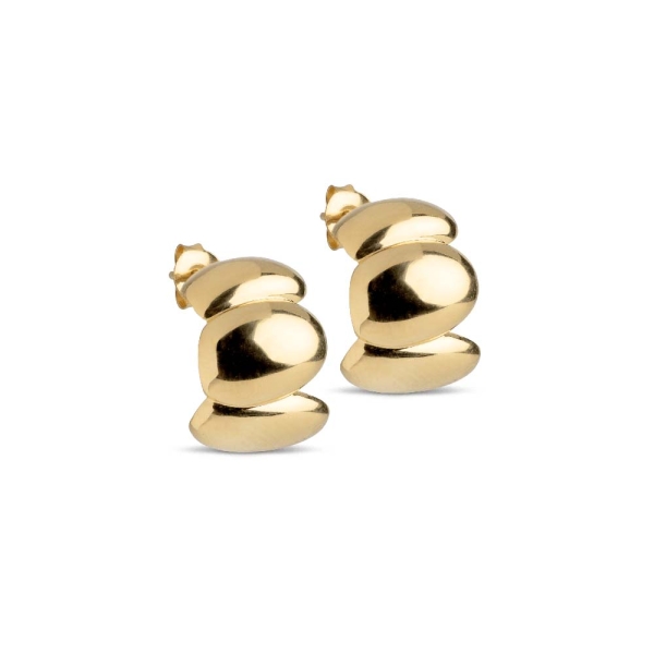 ENAMEL Copenhagen Melia Gold-Plated Chunky Hoop Earrings