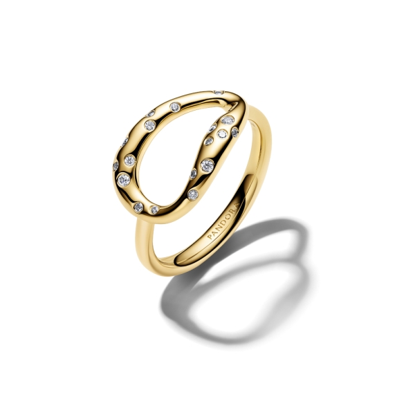 Pandora Essence Organically Shaped Stone-Set Statement Ring