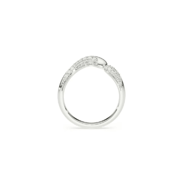 Swarovski Classica Round-Cut Sterling Silver Small Open Ring - 3