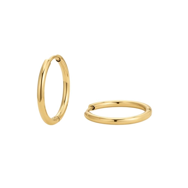 D.LOUISE Essential Gold-Tone Small Hoop Earrings