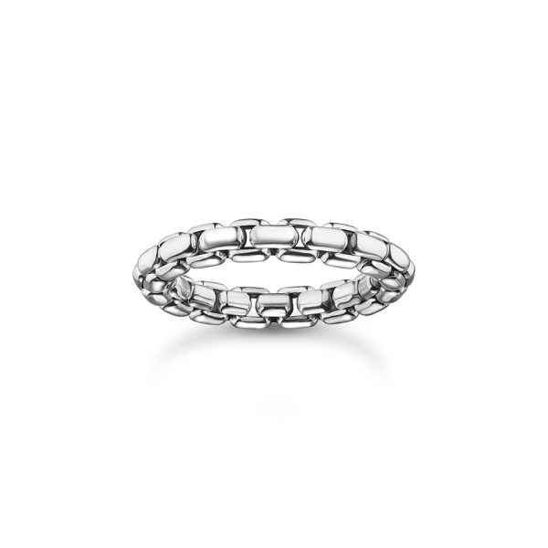 Thomas Sabo Rebel Basics Sterling Silver Box Chain Ring