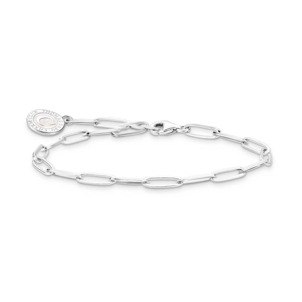 Thomas Sabo Charmista Silver Long Link Coin Charm Bracelet