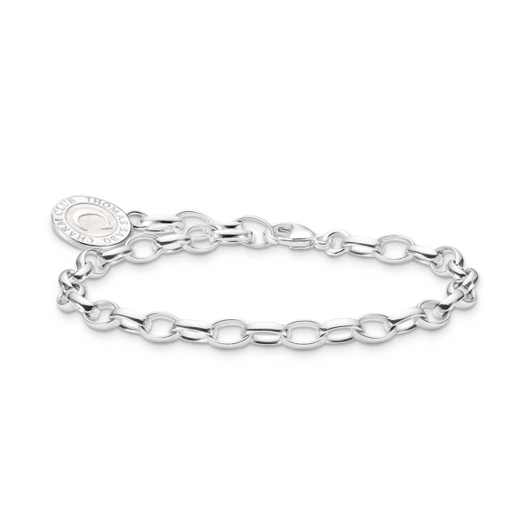 Thomas Sabo Charmista Silver Chunky Link Coin Charm Bracelet