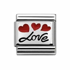 Nomination Composable Classic Hearts and Love Charm