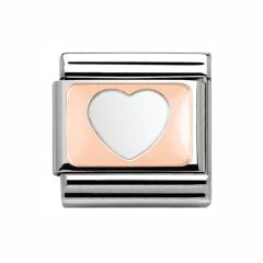 Nomination Heart 9ct Rose-Gold Composable Classic Charm