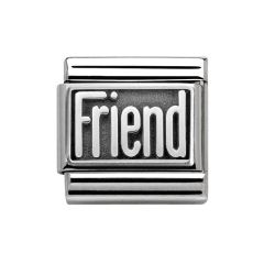 Nomination Composable Classic Silver Oxidised Friend Charm