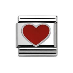 Nomination Composable Classic Silver Red Heart Charm