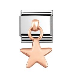 Nomination 9ct Rose Gold Composable Classic Hanging Star Charm