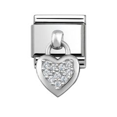 Nomination Composable Classic Silver Hanging Heart Charm