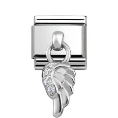 Nomination Composable Classic Silver Hanging Angel Wing Charm