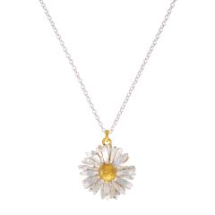 Alex Monroe Big Daisy Sterling Silver & Gold-Plated Necklace